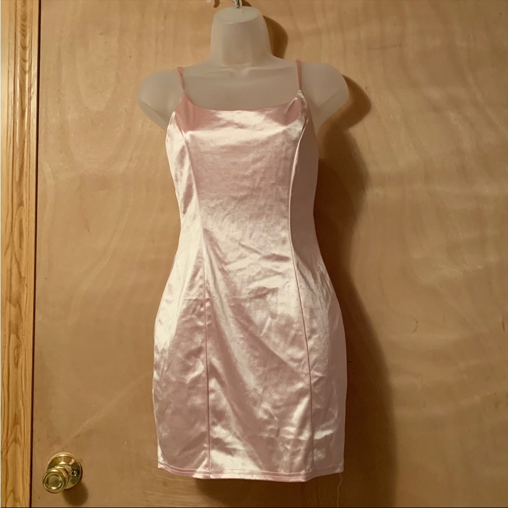 5/$45 SALE Charlotte Russe Size Small Light Pink Bodycon Mini Dress